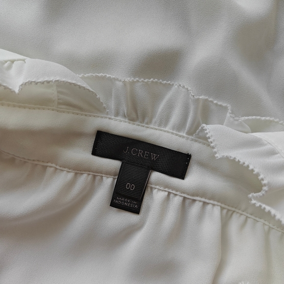 JCrew X Halter Flowy White Blouse - Picture 3 of 3